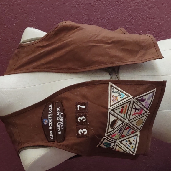 Girl Scouts Tops - Girl Scout Brown Vest